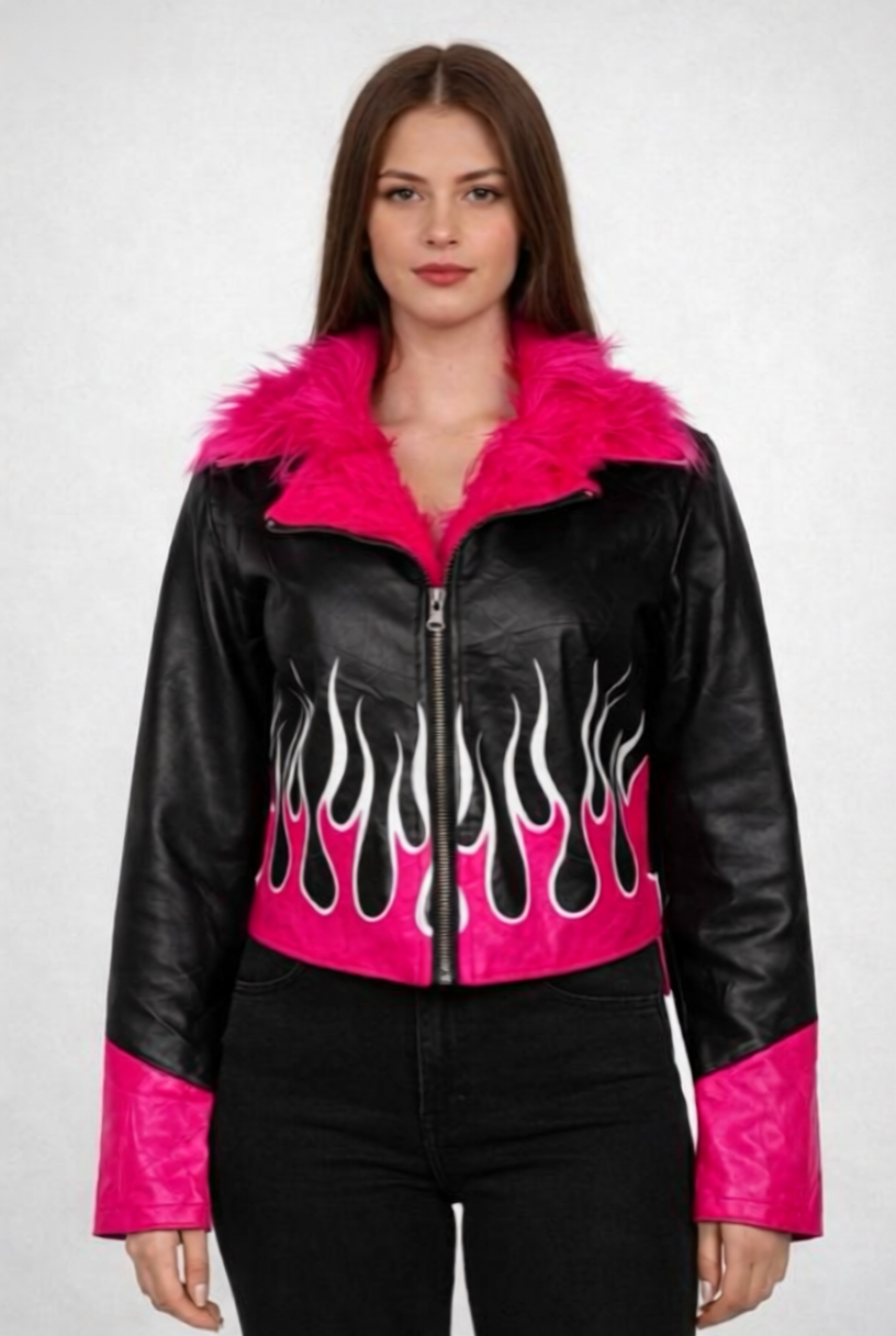 Women's Handmade Sheep Leather Motorcycle Jacket – Bold Streetwear