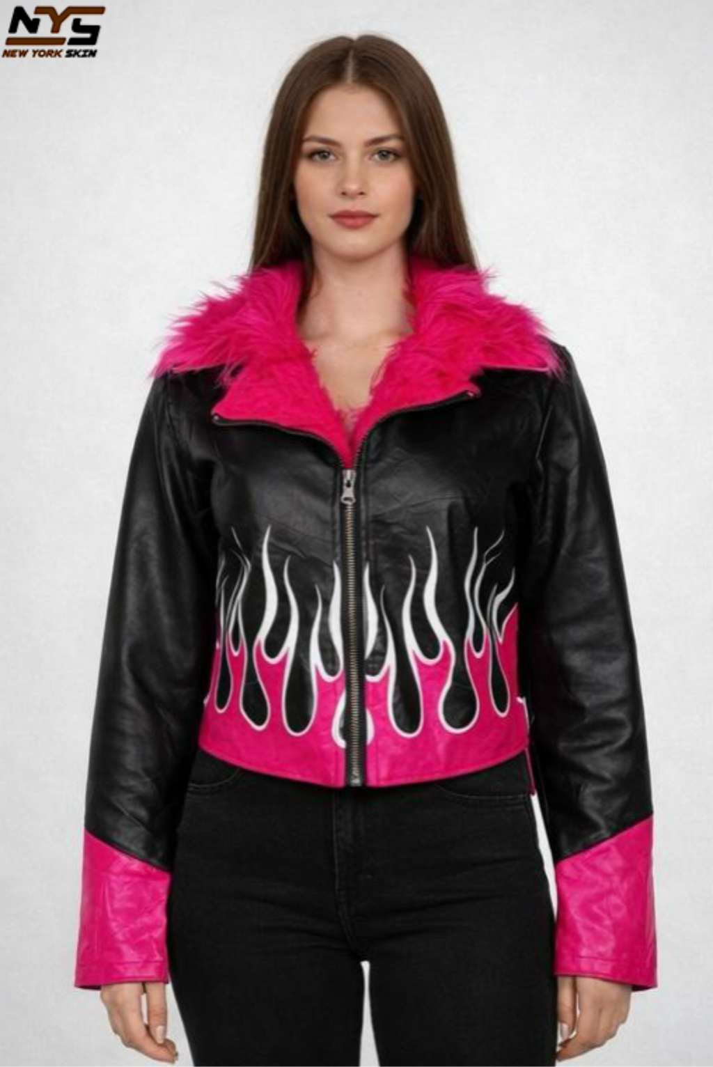 Women's Handmade Sheep Leather Motorcycle Jacket – Bold Streetwear