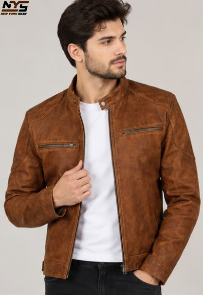 Vintage Sheepskin Leather Jacket | NYS Jacket
