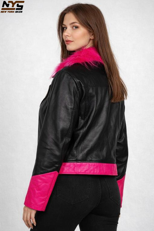 Women's Handmade Sheep Leather Motorcycle Jacket – Bold Streetwear