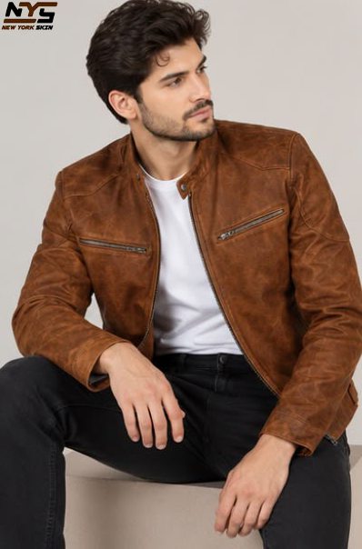 Vintage Sheepskin Leather Jacket | NYS Jacket