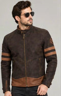 Wolverine Sheepskin Leather Jacket – Snuffed Finish